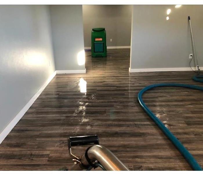 Wet flooring and extraction equipment.